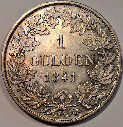 1 (Silber-)Gulden 1841 - Revers