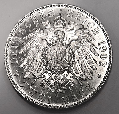 Deutsches Kaiserreich Sachsen: 2 Mark 1902 König Albert