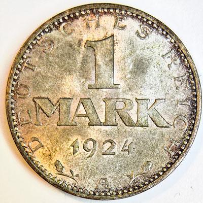 1 Rentenmark 1924 - Revers