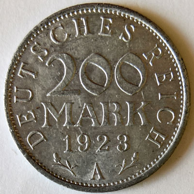 200 Mark 1923 Revers