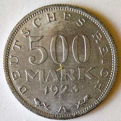 500 Mark 1923 - Revers