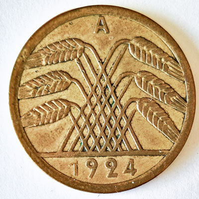 50 Rentenpfennig 1924 - Avers