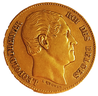 Belgien 20 Francs Gold Avers