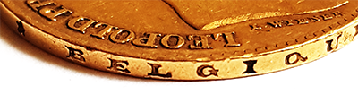 Belgien 20 Francs Gold Rand
